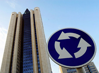 Die Gasprom-Zentrale in Moskau Die Gasprom-Zentrale in Moskau