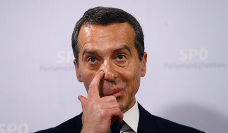 Ein neuer Stil soll Einzug halten: Christian Kern während einer ... Ein neuer Stil soll Einzug halten: Christian Kern während einer ...