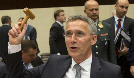 Auf Expansionskurs: NATO-Generalsekretär Jens Stoltenberg am Fre...