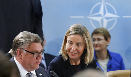 NATO-Hauptquartier Brüssel, 20. Mai: Finnlands Außenminister Tim...