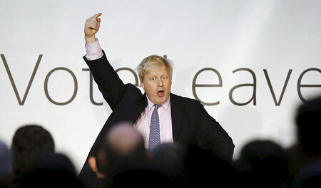 Boris Johnson, Mitglied der konservativen Partei und früherer Bü...