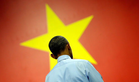 US-Präsident Barack Obama während seines Vietnam-Besuchs am 25. ...