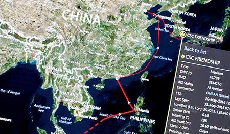 Wichtige Handelsroute: China transportiert einen bedeutenden Tei...