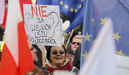 Für die Regierung sind sie Aufständische: Demonstranten protesti...
