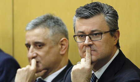 Konnten sich noch nie gut richen: Tomislav Karamarko (links) und...