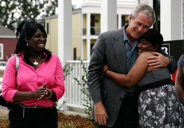 Bush in Louisiana: Show und Heuchelei