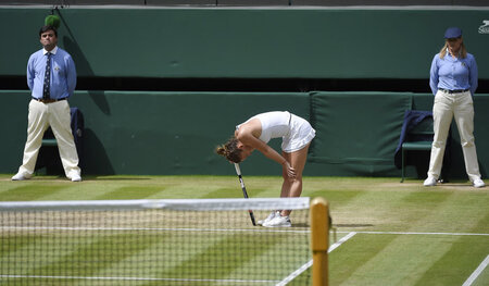Symbol des häßlichen Spiels: Simona Halep (die Angelique Kerbers...