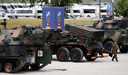 Militärgerät bestimmt dieser Tage das Bild der polnischen Haupts...