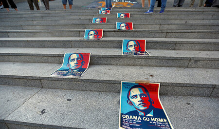 Sevilla: US-Präsident Barack Obama wurde bei Protesten zur unerw... Sevilla: US-Präsident Barack Obama wurde bei Protesten zur unerw...