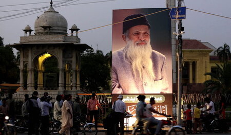 Abdul Sattar Edhi wurde wegen seines sozialen Engagements bereit...