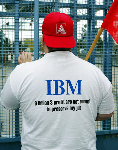 Kundgebung der IG Metall gegen Standortschließungen bei IBM im A... Kundgebung der IG Metall gegen Standortschließungen bei IBM im A...