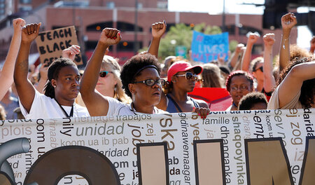 Proteste in Minneapolis nach dem Polizeimord an dem Afroamerikan...