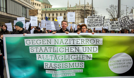 April 2013: Vor Beginn des NSU-Prozesses protestierten in Münche...