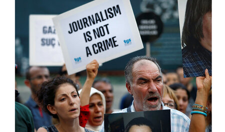 Reporter werden in der Türkei schon lange verfolgt: Protestaktio...