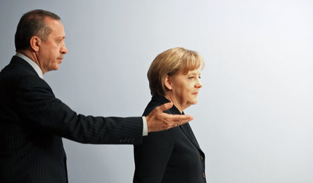 Der türkische Präsident Erdogan und die deutsche Bundeskanzlerin...