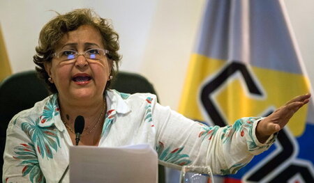Die Präsidentin des Nationalen Wahlrats von Venezuela, Tibisay L...