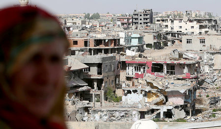 Die kurdische Stadt Nusaybin liegt nach Kämpfen mit der türkisch...