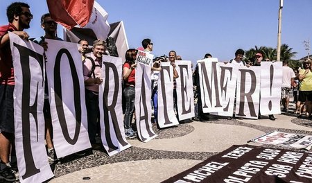 »Weg mit Temer!« hieß es an der Copacabana (Rio de Janeiro, 05.0...