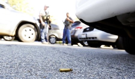 Nach einem Schusswechsel in San Bernardino (Dezember 2015)