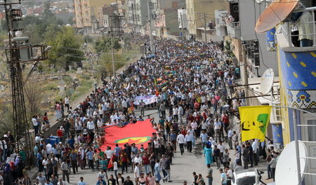 Protest gegen türkischen Staatsterrorismus: Demonstration in der...