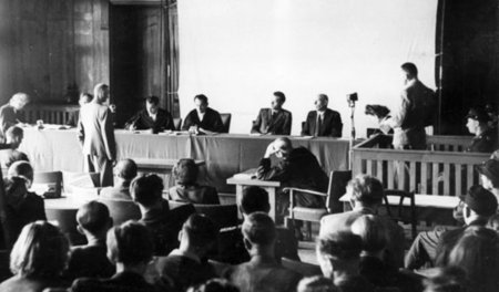 Eines der großen Verfahren gegen Nazi-Kriegsverbrecher in der DD...