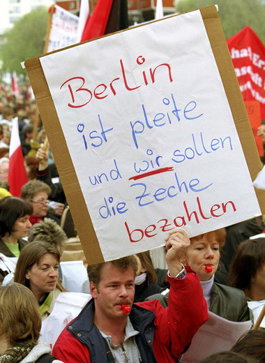 Warnstreik in Berliner Kitas, 19.April 2002