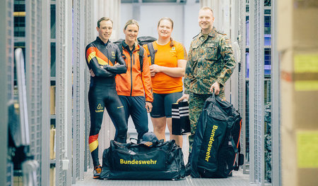 Der Nordische Kombinierer Eric Frenzel, die Bobfahrerin Candy Ba...