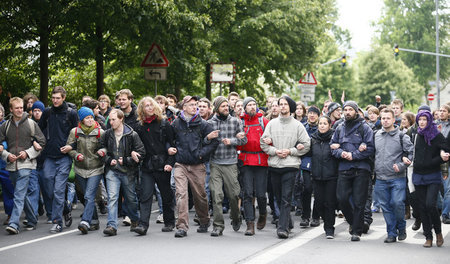 Breites Bündnis: Demonstration während der viertägigen »Blockupy...