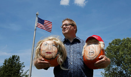 Donald Trump und Hillary Clinton: Beide umwerben die Afroamerika...