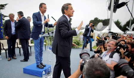 Mit Law-and-Order-Parolen auf Stimmenfang: Nicolas Sarkozy auf d...