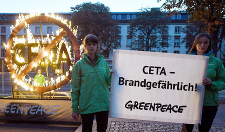 Protest gegen das CETA in Erfurt (7. September)