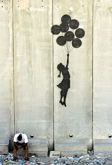 An der Mauer zwischen Israel und den palästinensischen Gebieten,... An der Mauer zwischen Israel und den palästinensischen Gebieten,...