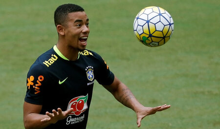 Brasiliens Hoffnung: Palmeiras' Gabriel Jesus und der Ball sind ...