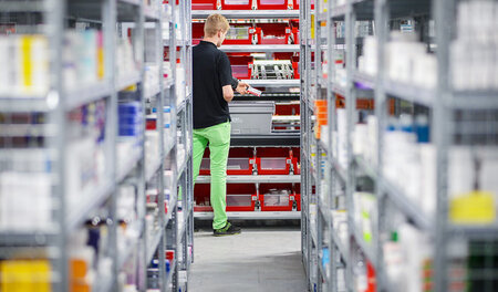 Den Pharmagroßhandel ist in Deutschland - hier das Zentrallager ...