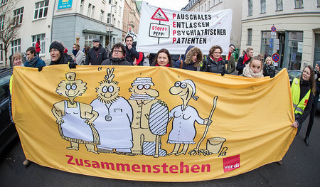 Proteste gegen das pauschale Entgeltsystem, am 27. November 2015...