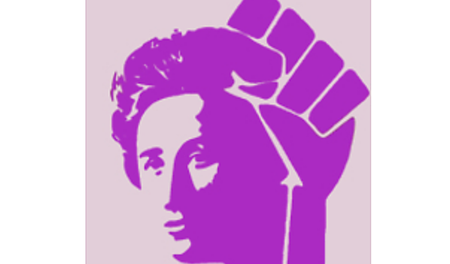 Kämpferisches Motto, kämpferisches Logo: Feministische Herbstaka...