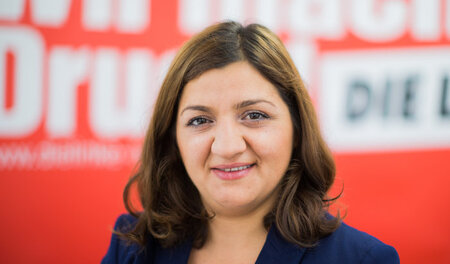 Die Landessprecherin der Partei Die Linke in Nordrhein-Westfalen...