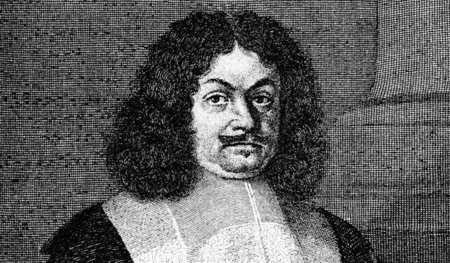 Das einzige existierende Porträt von Andreas Gryphius (geboren a... Das einzige existierende Porträt von Andreas Gryphius (geboren a...