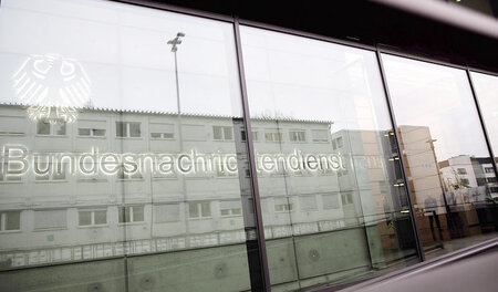 Eingang zur neuen Zentrale des Bundesnachrichtendienst (BND) am ...