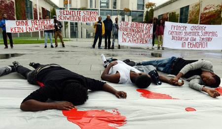 In Deutschland lebende Äthiopier protestierten am 8. Oktober vor...