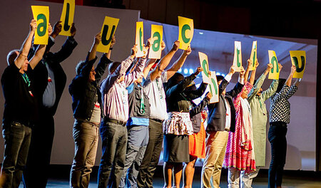 Szenen vom 2. Industri-all-Weltkongress in Rio de Janeiro