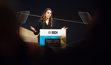 Vorzeigefrau im Westen: Jordaniens Königin Rania am 6. Oktober b...