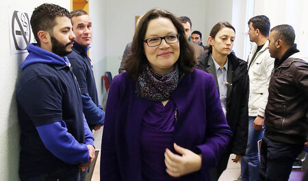 Immer wieder Nahles: Nachdem die Bundesarbeitsministerin zuerst ...