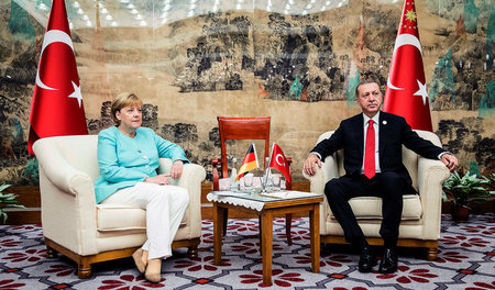 Bundeskanzlerin Angela Merkel trifft am 4.9.2016 den türkischen ... Bundeskanzlerin Angela Merkel trifft am 4.9.2016 den türkischen ...
