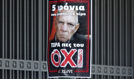 In Griechenland unerwünscht: Bundesfinanzminister Wolfgang Schäu...