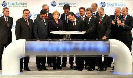 Gruppenbild der Nordstream-Einweihung vom 8. November 2011 Gruppenbild der Nordstream-Einweihung vom 8. November 2011