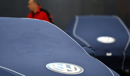 VW auf der Hannover-Messe am 24. April: Angela Merkel und Barack... VW auf der Hannover-Messe am 24. April: Angela Merkel und Barack...