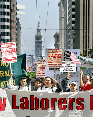 Am 4. September, dem US-amerikanischen »Labor Day«, demonstriert... Am 4. September, dem US-amerikanischen »Labor Day«, demonstriert...