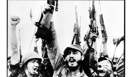 Fidel Castro und andere Guerilleros 1957 in Turquino/Sierra Maes...