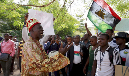 Demonstration der »Indigenous People of Biafra« (IPOB) am 1. Dez...
